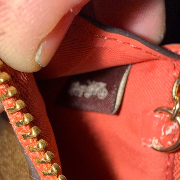 Coach Brown and Pink Roses Key & Card Holder‎ - Picture 4 of 7